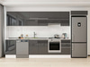 Alvinka 385X222 Cm High Gloss Mutfak Dolabı Mb-E90S50S45-1