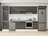 Alvinka 385X222 Cm High Gloss Mutfak Dolabı Mbb-E80B60S45-1