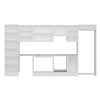Alvinka 385X222 Cm High Gloss Mutfak Dolabı Mbb-E80B60S45-1