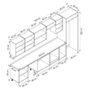 Alvinka 385X222 Cm Klasik Mebran Mutfak Dolabı Mb-E80S60S45-2