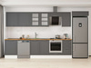 Alvinka 385X222 Cm Klasik Mebran Mutfak Dolabı Mb-E80S60S45-3