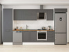 Alvinka 385X222 Cm Klasik Mebran Mutfak Dolabı Mbb-E80B60S45-2