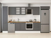 Alvinka 385X222 Cm Klasik Mebran Mutfak Dolabı Mbb-E80B45S60-3