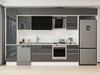 Alvinka 385X240 Cm High Gloss Mutfak Dolabı Mbb-E90B45S50-3