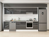 Alvinka 385X240 Cm High Gloss Mutfak Dolabı Mb-E90S50S45-1