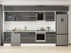 Alvinka 385X240 Cm High Gloss Mutfak Dolabı Mb-E80S45S60-2