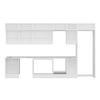Alvinka 385X240 Cm High Gloss Mutfak Dolabı Mb-E80S60S45-2