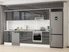 Alvinka 385X240 Cm High Gloss Mutfak Dolabı Mb-E80S60S45-1