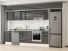 Alvinka 385X240 Cm High Gloss Mutfak Dolabı Mb-E90S50S45-1
