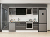 Alvinka 385X240 Cm High Gloss Mutfak Dolabı Mbb-E80B60S45-3