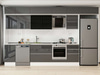 Alvinka 385X240 Cm High Gloss Mutfak Dolabı Mb-E90S45S50-3