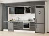 Alvinka 385X240 Cm High Gloss Mutfak Dolabı Mbb-E90B50S45-3