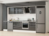 Alvinka 385X240 Cm High Gloss Mutfak Dolabı Mbb-E80B45S60-2