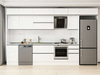 Alvinka 385X240 Cm High Gloss Mutfak Dolabı Mb-E90S50S45-2