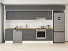 Alvinka 385X240 Cm Klasik Mebran Mutfak Dolabı Mb-E90S50S45-1