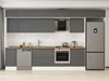 Alvinka 385X240 Cm Klasik Mebran Mutfak Dolabı Mb-E80S45S60-2