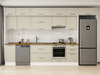 Alvinka 385X240 Cm Klasik Mebran Mutfak Dolabı Mb-E90S45S50-1