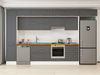 Alvinka 385X240 Cm Klasik Mebran Mutfak Dolabı Mbb-E80B45S60-1