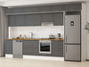 Alvinka 385X240 Cm Klasik Mebran Mutfak Dolabı Mb-E80S45S60-1