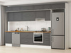 Alvinka 385X240 Cm Klasik Mebran Mutfak Dolabı Mb-E90S50S45-1