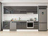 Alvinka 390X222 Cm High Gloss Mutfak Dolabı Mb-E90S60S40-1