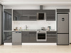 Alvinka 390X222 Cm High Gloss Mutfak Dolabı Mbb-E80B50S60-2