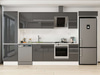 Alvinka 390X222 Cm High Gloss Mutfak Dolabı Mbb-E90B60S40-2