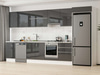 Alvinka 390X222 Cm High Gloss Mutfak Dolabı Mb-E80S50S60-1