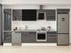 Alvinka 390x222 Cm High Gloss Mutfak Dolabı Mbb-E80B50S60-3