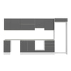 Alvinka 390X222 Cm High Gloss Mutfak Dolabı Mb-E90S40S60-1