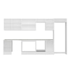 Alvinka 390X222 Cm High Gloss Mutfak Dolabı Mb-E90S50S50-2