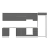 Alvinka 390X222 Cm High Gloss Mutfak Dolabı Mb-E90S60S40-1