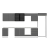 Alvinka 390X222 Cm High Gloss Mutfak Dolabı Mb-E80S50S60-3