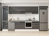 Alvinka 390X222 Cm High Gloss Mutfak Dolabı Mbb-E80B50S60-1