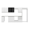 Alvinka 390X222 Cm High Gloss Mutfak Dolabı Mb-E90S40S60-3