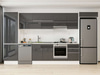 Alvinka 390X222 Cm High Gloss Mutfak Dolabı Mbb-E80B60S50-1