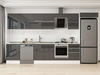 Alvinka 390X222 Cm High Gloss Mutfak Dolabı Mb-E80S60S50-2