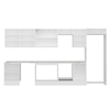 Alvinka 390X222 Cm High Gloss Mutfak Dolabı Mb-E80S60S50-3