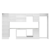 Alvinka 390X222 Cm High Gloss Mutfak Dolabı Mbb-E80B60S50-3