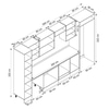 Alvinka 390X222 Cm Klasik Mebran Mutfak Dolabı Mbb-E90B50S50-2