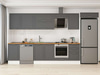 Alvinka 390X222 Cm Klasik Mebran Mutfak Dolabı Mb-E90S50S50-2