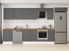 Alvinka 390X222 Cm Klasik Mebran Mutfak Dolabı Mb-E90S60S40-2