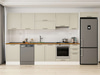 Alvinka 390X222 Cm Klasik Mebran Mutfak Dolabı Mb-E90S60S40-1