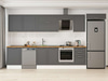 Alvinka 390X222 Cm Klasik Mebran Mutfak Dolabı Mb-E80S60S50-2