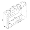 Alvinka 390X222 Cm Klasik Mebran Mutfak Dolabı Mbb-E90B40S60-2