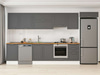 Alvinka 390X222 Cm Klasik Mebran Mutfak Dolabı Mb-E90S50S50-1