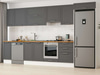 Alvinka 390X222 Cm Klasik Mebran Mutfak Dolabı Mb-E90S40S60-1