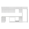 Alvinka 390X240 Cm High Gloss Mutfak Dolabı Mb-E80S60S50-2