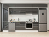 Alvinka 390X240 Cm High Gloss Mutfak Dolabı Mbb-E90B50S50-1