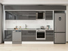 Alvinka 390X240 Cm High Gloss Mutfak Dolabı Mb-E90S50S50-2